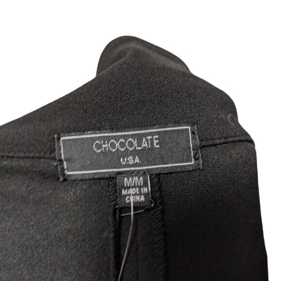 NWT CHOCOLATE USA Black Long Cuffed Blazer M - Picture 6 of 10